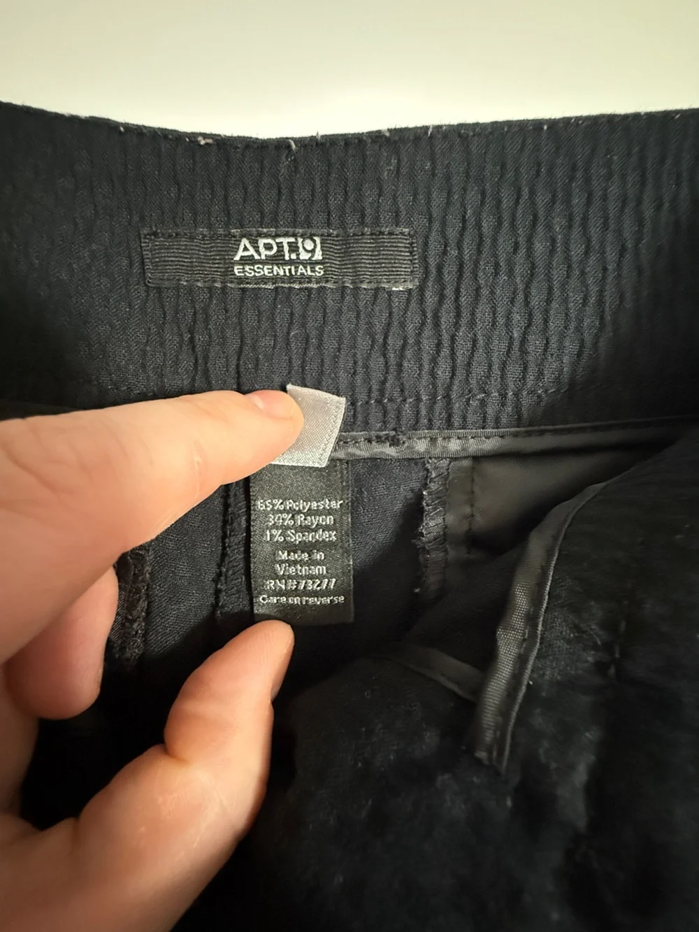 Apt. 9 Black High-Waist Textured Shorts